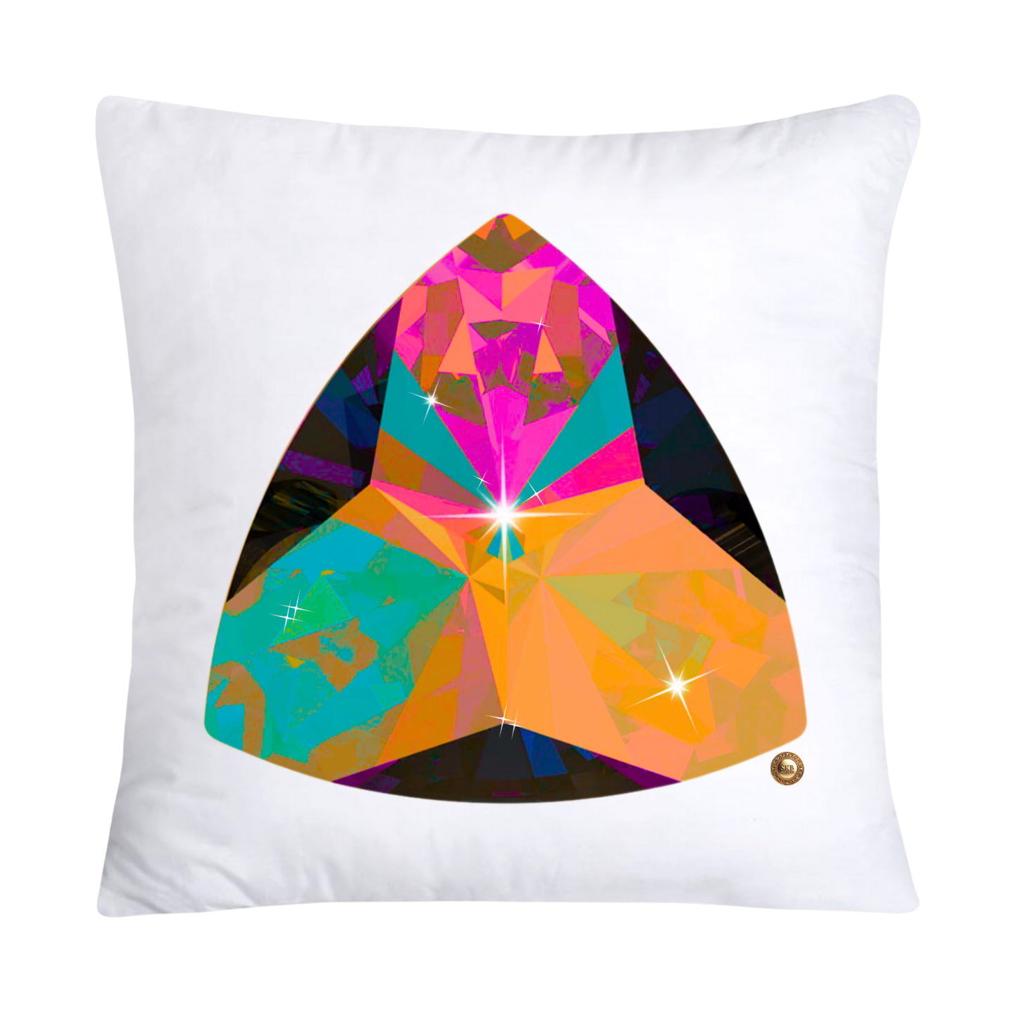 Sparkling Diamonds and Gemstone Pillow Covers 18x18-2136
