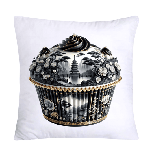 Black Willow Chinoiserie Cupcake 18x18 Throw Pillow Covers-5964