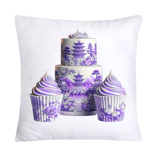 Purple Willow 18x18 Whimsical Cupcake Pillow Covers-582