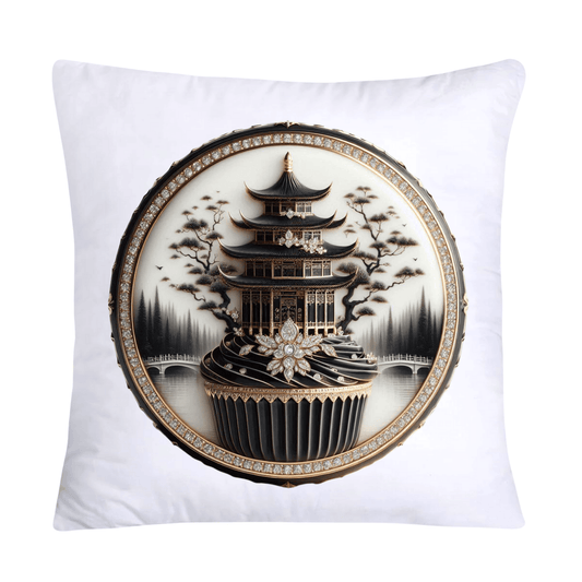 Black Willow Chinoiserie Cupcake 18x18 Throw Pillow Covers-5967