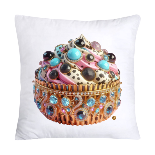 Wild Animal Print Cupcake Throw Pillow Covers 18x18-334