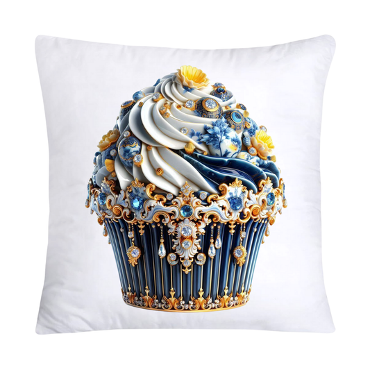Blue and Yellow Willow 18x18 Chinoiserie Cupcake Throw Pillow Covers-5044