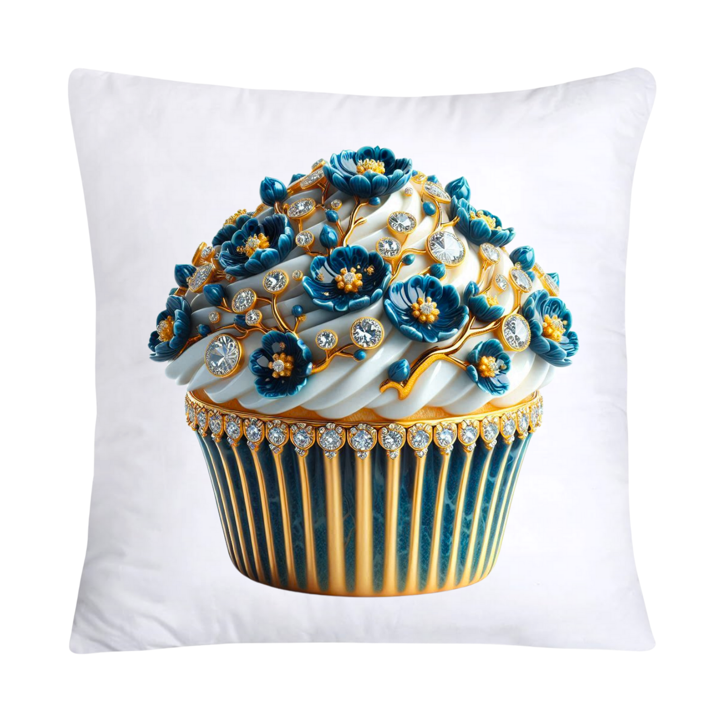 Blue and Yellow Willow 18x18 Chinoiserie Cupcake Throw Pillow Covers-5043