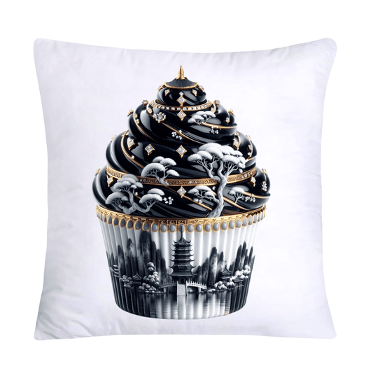 Black Willow Chinoiserie Cupcake 18x18 Throw Pillow Covers-5983