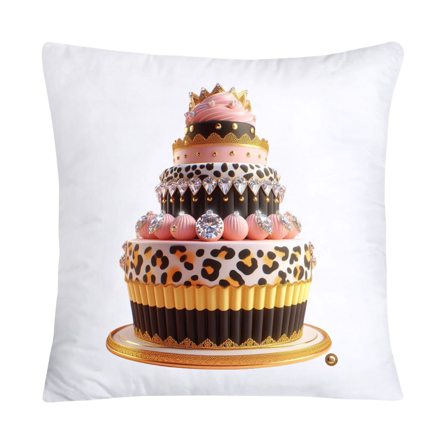 Wild Animal Print Cupcake Throw Pillow Covers 18x18-327