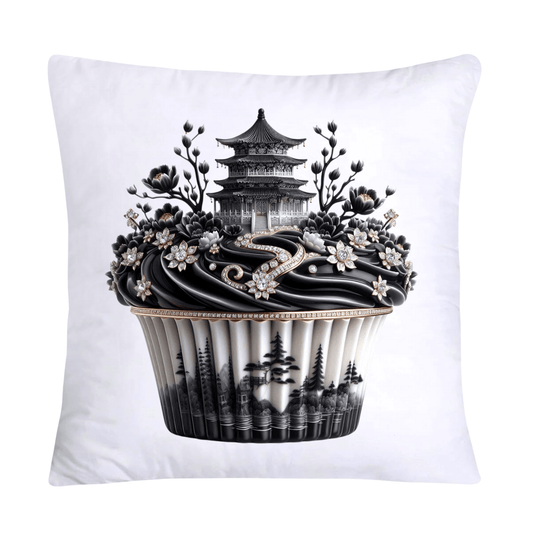 Black Willow Chinoiserie Cupcake 18x18 Throw Pillow Covers-5974