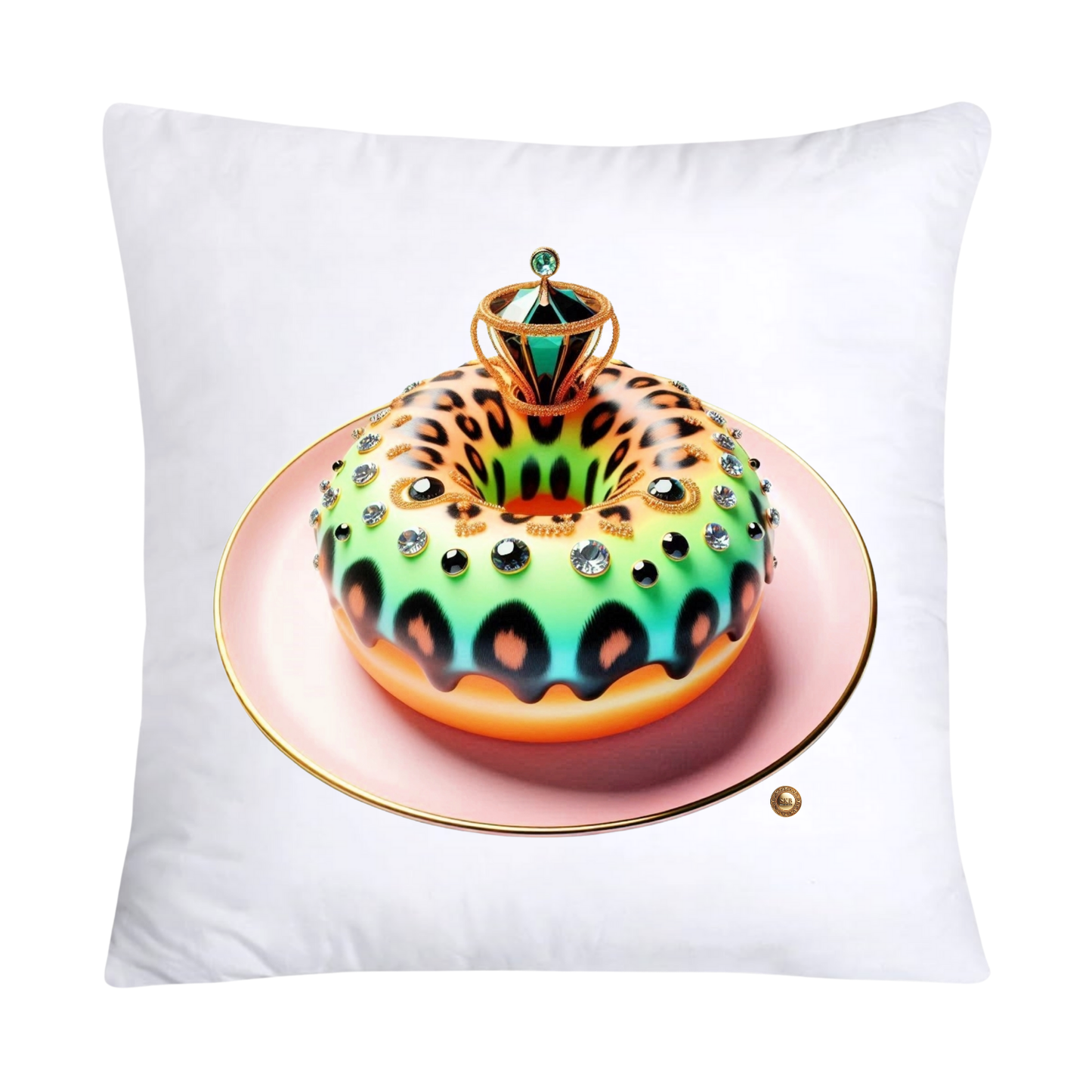 Wild Animal Print Donut Throw Pillow Covers 18x18-2171