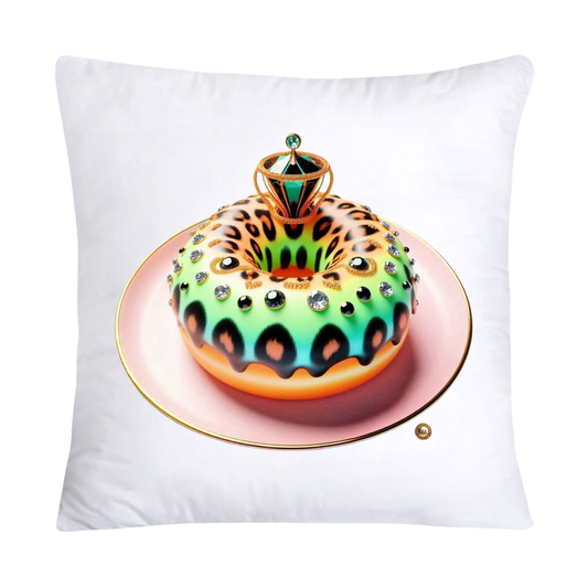 Wild Animal Print Donut Throw Pillow Covers 18x18-2171