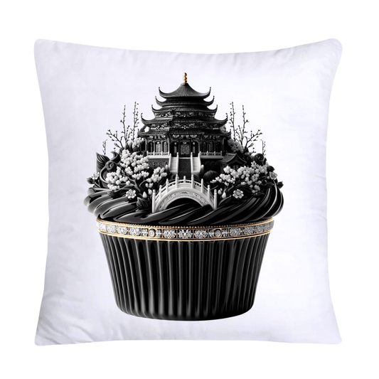 Black Willow Chinoiserie Cupcake 18x18 Throw Pillow Covers-5980
