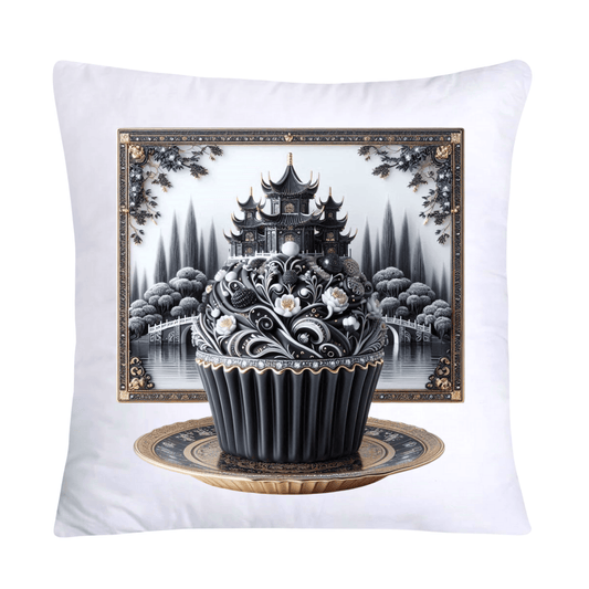 Black Willow Chinoiserie Cupcake 18x18 Throw Pillow Covers-5958