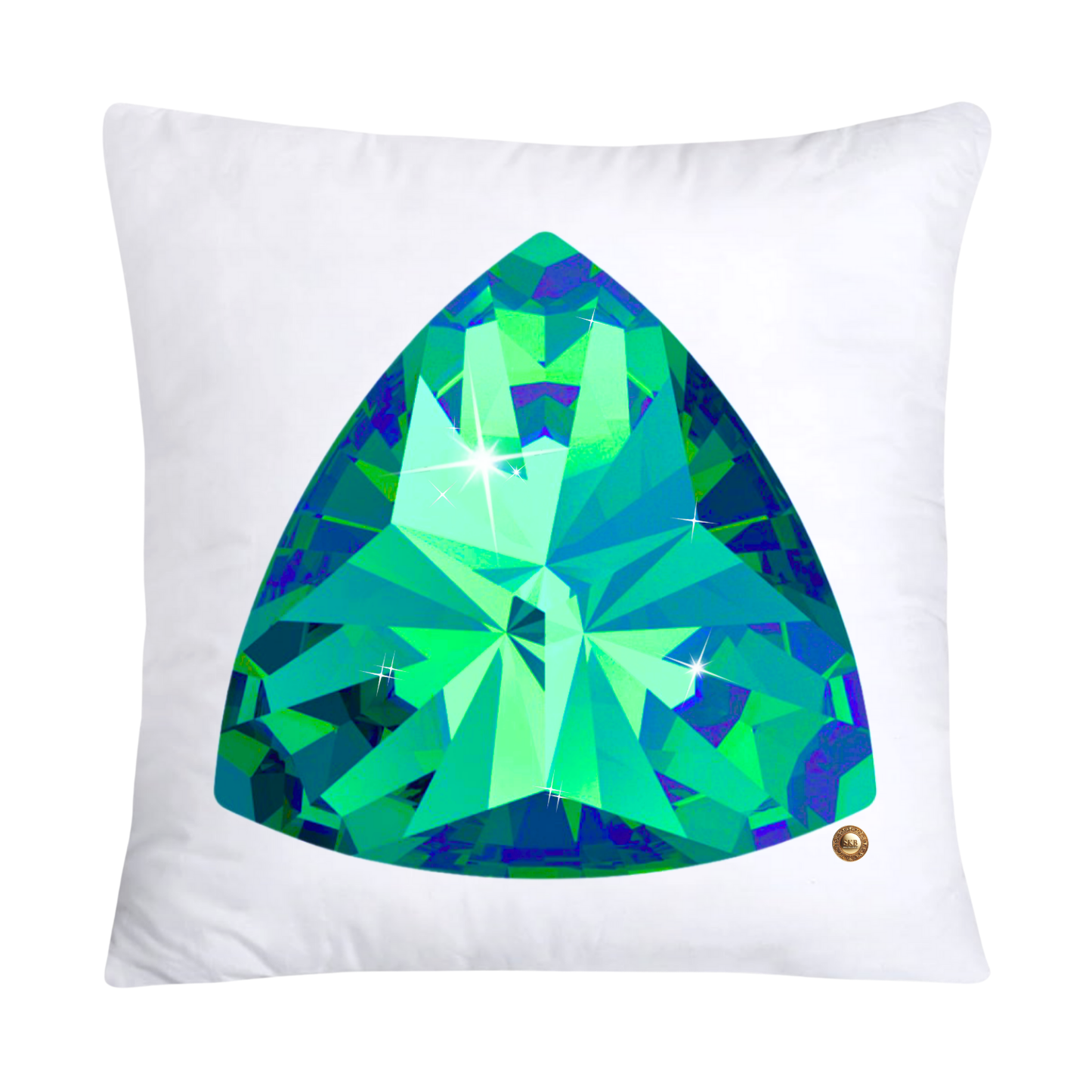 Sparkling Diamonds and Gemstone Pillow Covers 18x18-2137