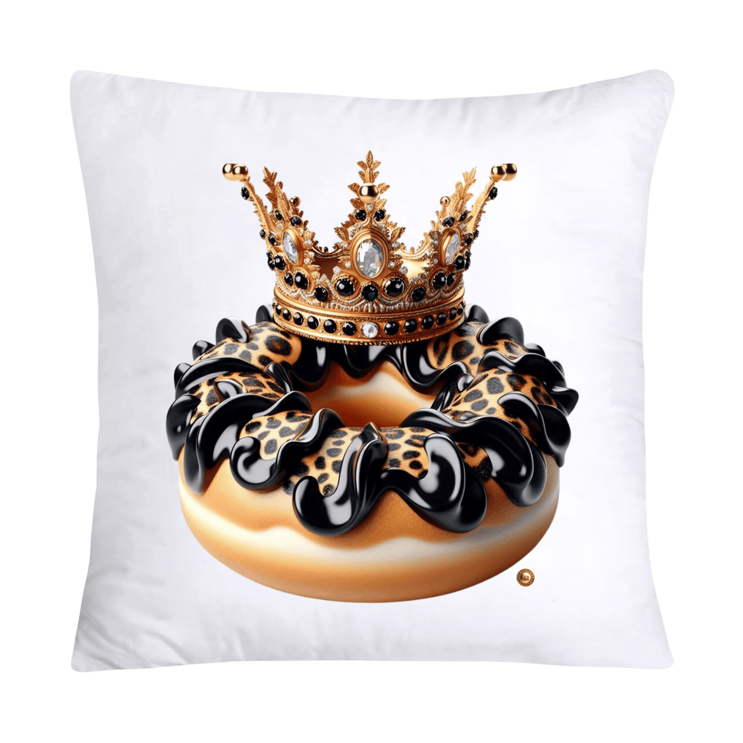 18x18 Wild Royal Animal Print Donut Pillow Covers-2006