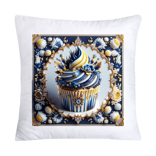 Blue and Yellow Willow 18x18 Chinoiserie Cupcake Throw Pillow Covers-5038