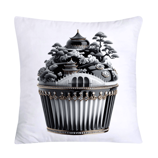 Black Willow Chinoiserie Cupcake 18x18 Throw Pillow Covers-5973