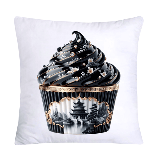 Black Willow Chinoiserie Cupcake 18x18 Throw Pillow Covers-5987