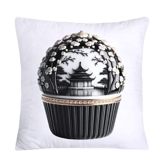 Black Willow Chinoiserie Cupcake 18x18 Throw Pillow Covers-5975