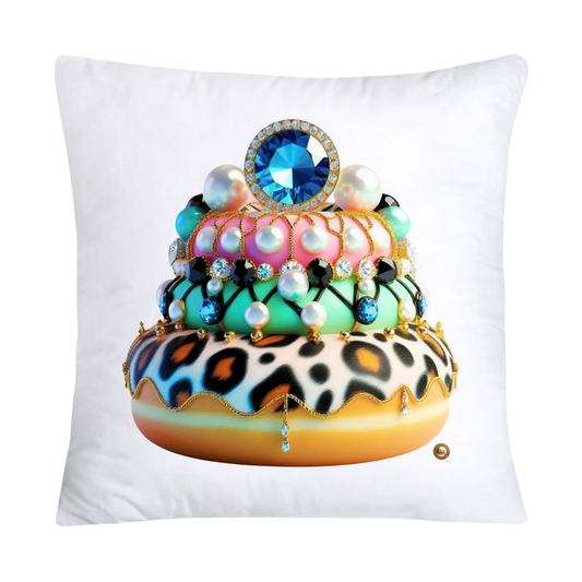 Wild Animal Print Donut Throw Pillow Covers 18x18-2170