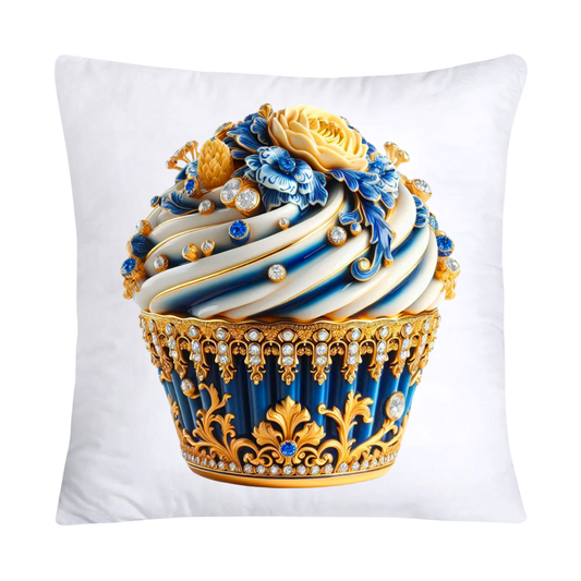 Blue and Yellow Willow 18x18 Chinoiserie Cupcake Throw Pillow Covers-5019