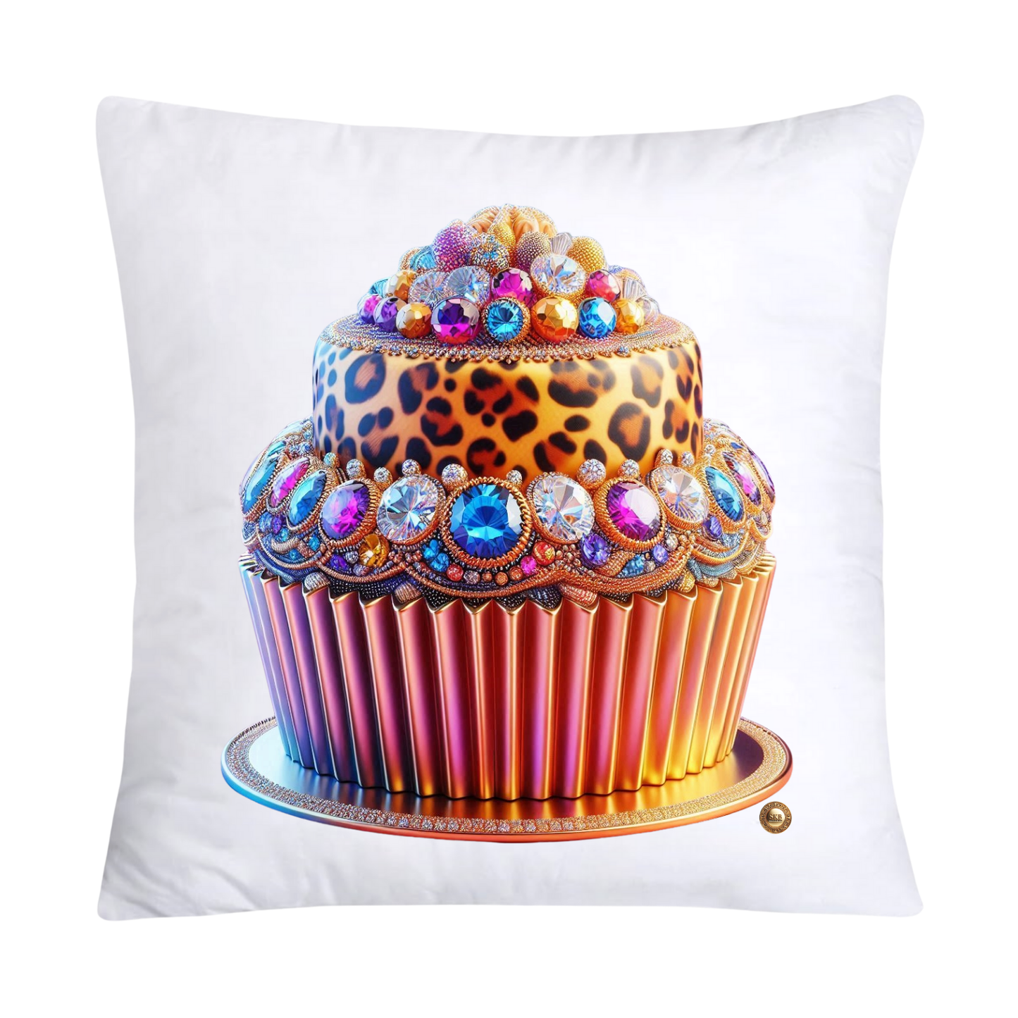 Wild Animal Print Cupcake 18x18 Throw Pillow Covers-856