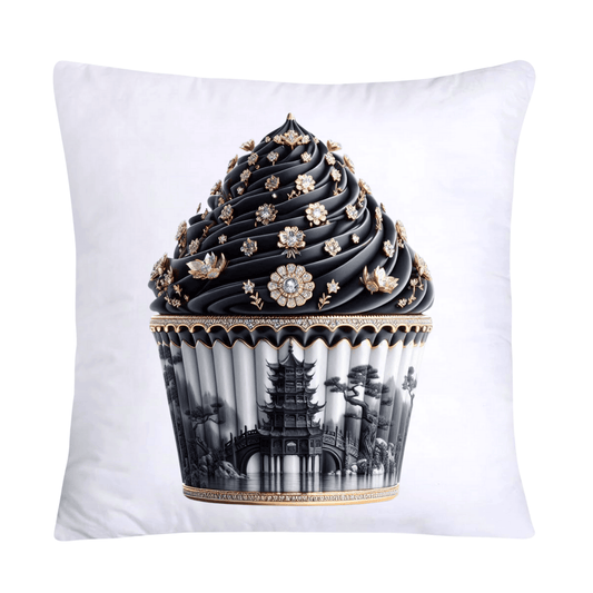 Black Willow Chinoiserie Cupcake 18x18 Throw Pillow Covers-5976