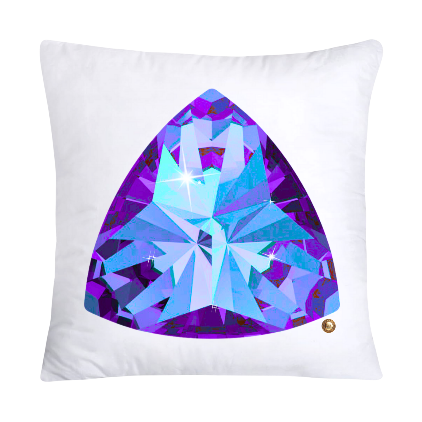 Sparkling Diamonds and Gemstone Pillow Covers 18x18-2141