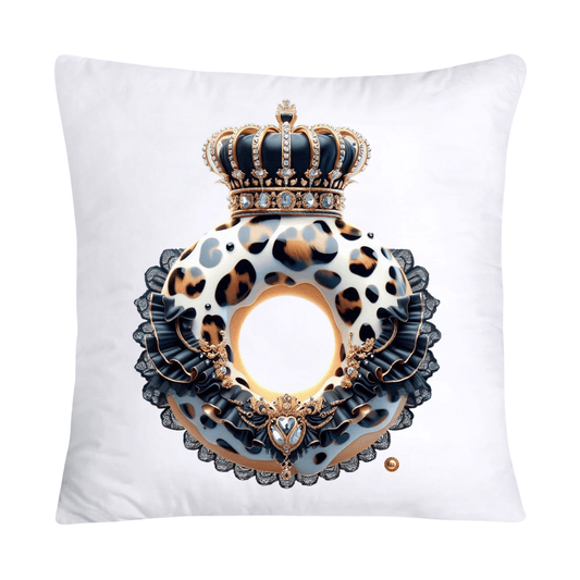 18x18 Wild Royal Animal Print Donut Pillow Covers-2017