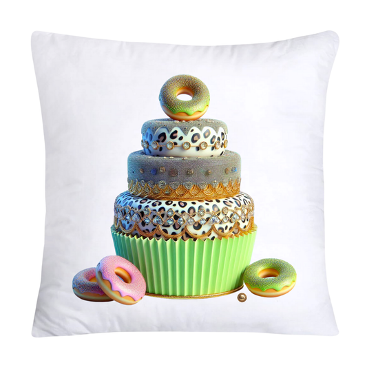 Wild Animal Print Cupcake Throw Pillow Covers 18X18-3733