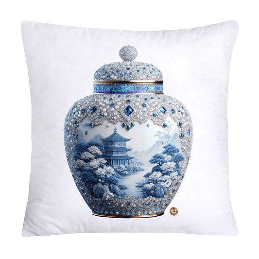 Blue and White Willow Ginger Jar 18x18 Pillow Covers-5258