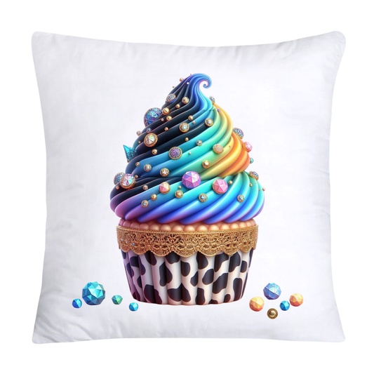 Wild Animal Print Cupcake Throw Pillow Covers 18X18-3725