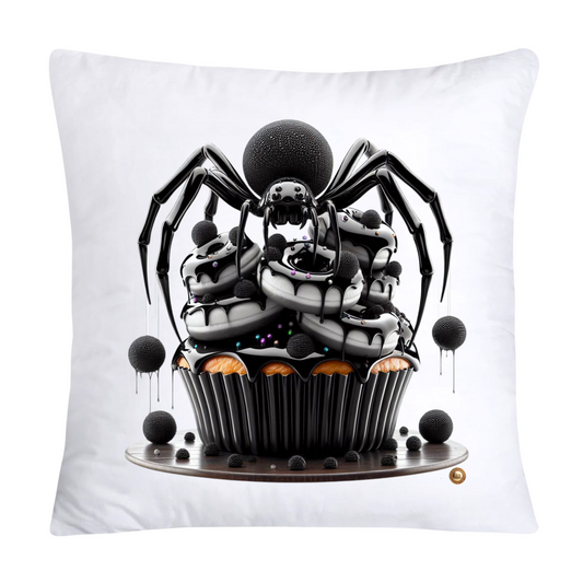 Sugar Crawler Spiders and Vivid Cupcake Throw Pillow Covers-2618