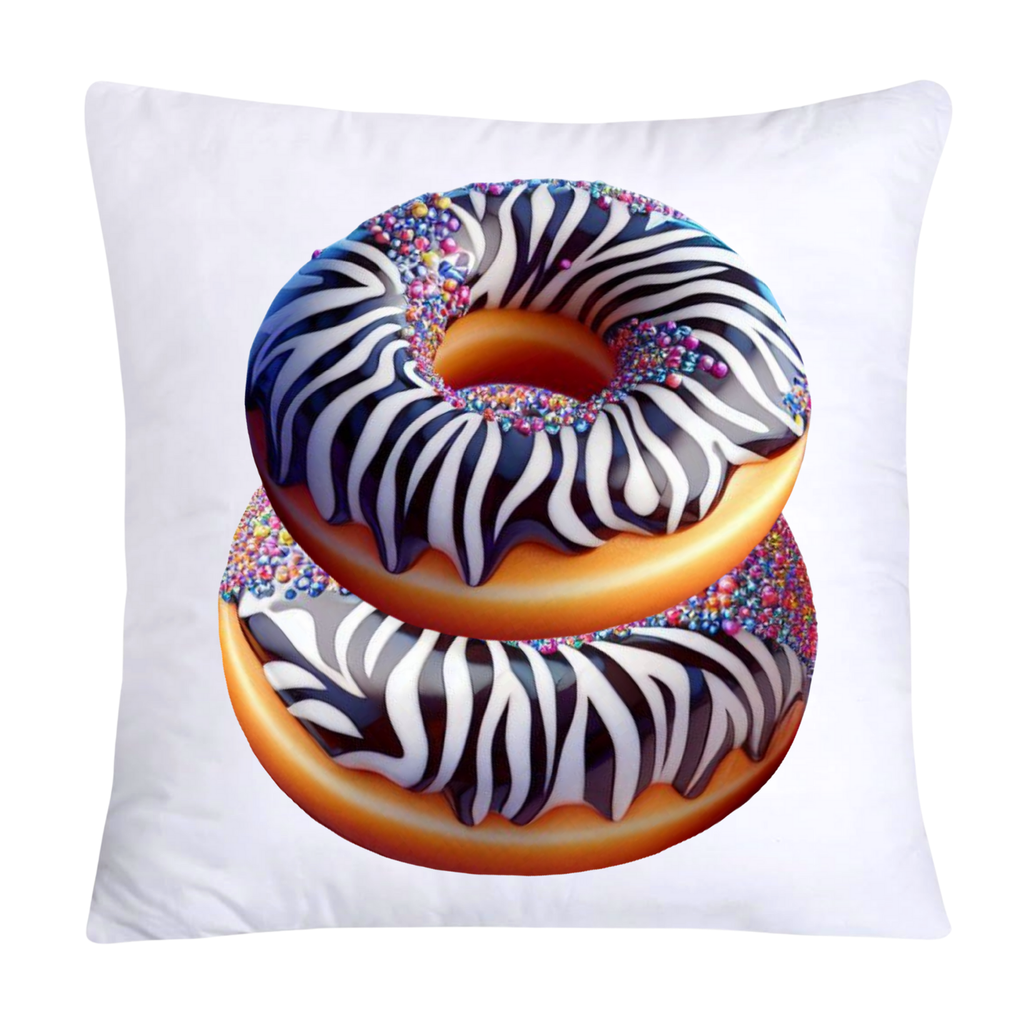 Wild Animal Print Donut Throw Pillow Covers 18x18-1820