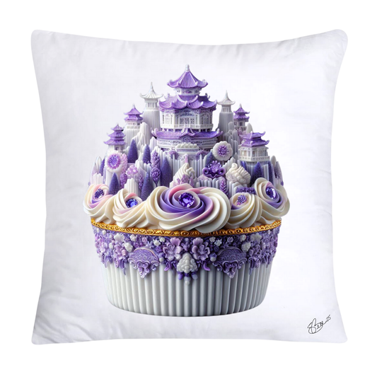 Purple Willow Sweet Cupcake Throw Pillow Covers-4363