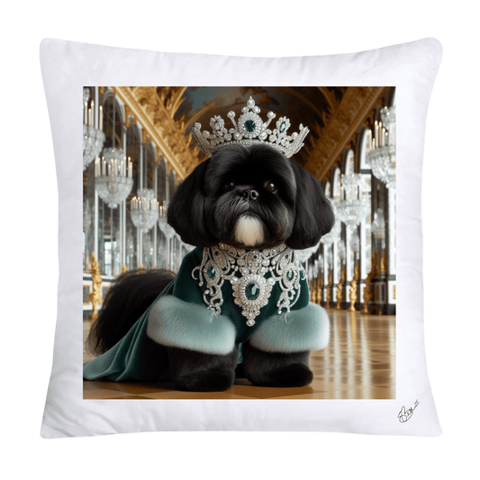 Royal Pet Portrait Pillow Covers 18X18-Shih Tzu at Versailles-2825