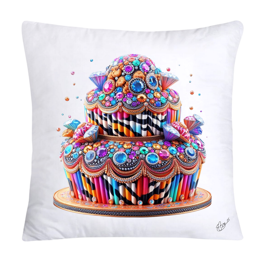 Wild Animal Print Cupcake Throw Pillow Covers 18x18-878