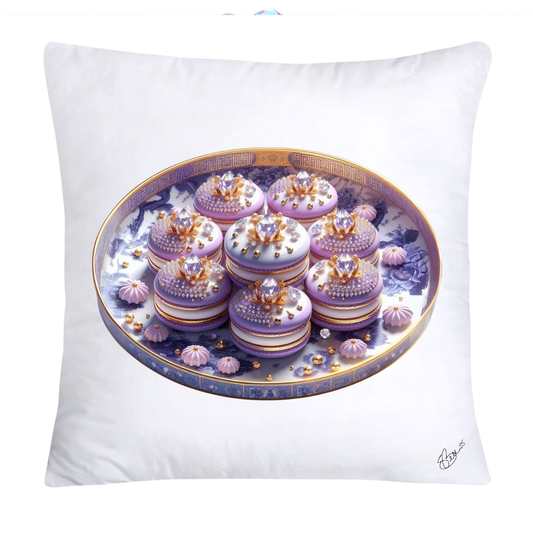 Purple Willow Sweetest Macaroon Throw Pillow Covers-265