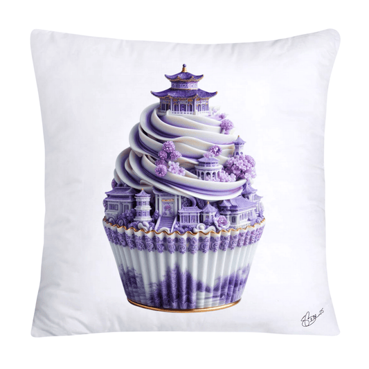 Purple Willow Sweet Cupcake Throw Pillow Covers-4350
