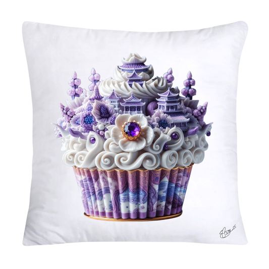 Purple Willow Sweet Cupcake Throw Pillow Covers-4328
