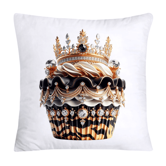 Royal and Wild Animal Print Cupcake Pillow Covers 18x18-390