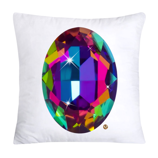 Sparkling Diamonds and Gemstone Pillow Covers 18x18-2717