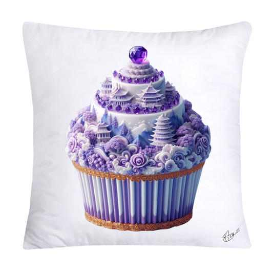 Purple Willow Sweet Cupcake Throw Pillow Covers-4325