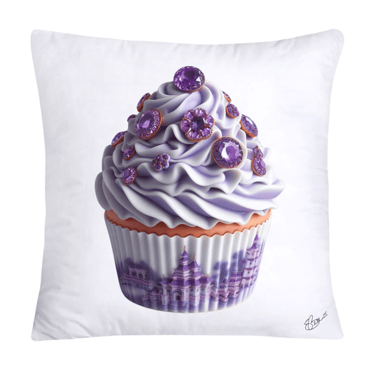 Purple Willow Sweet Cupcake Throw Pillow Covers-4347