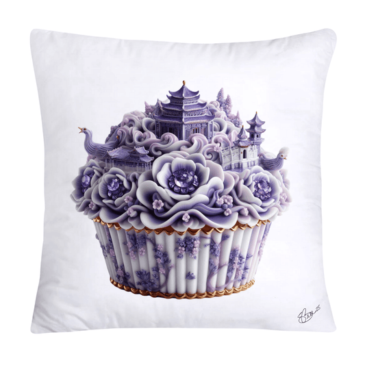 Purple Willow Sweet Cupcake Throw Pillow Covers-4332