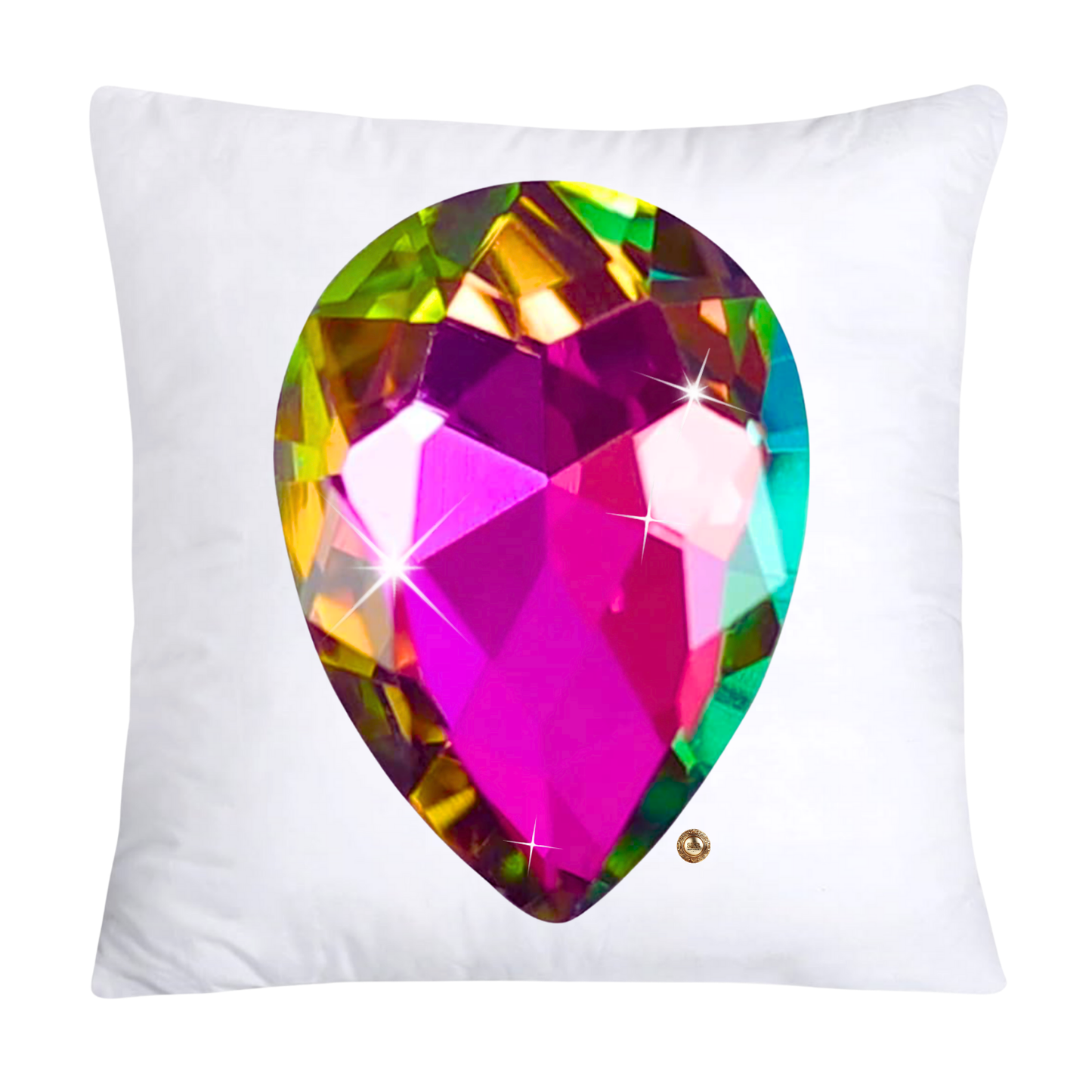 Sparkling Diamonds and Gemstone Pillow Covers 18x18-2716