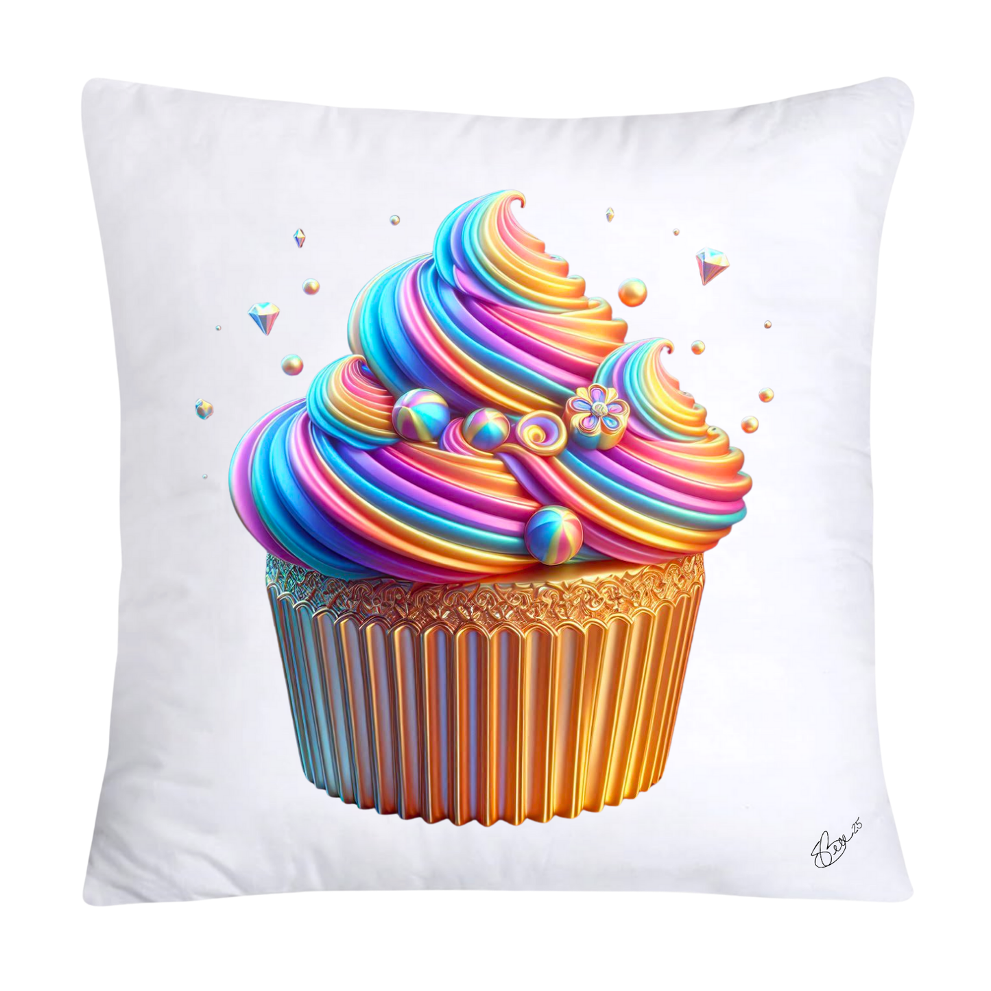 Wild Animal Print Cupcake Throw Pillow Covers 18x18-889