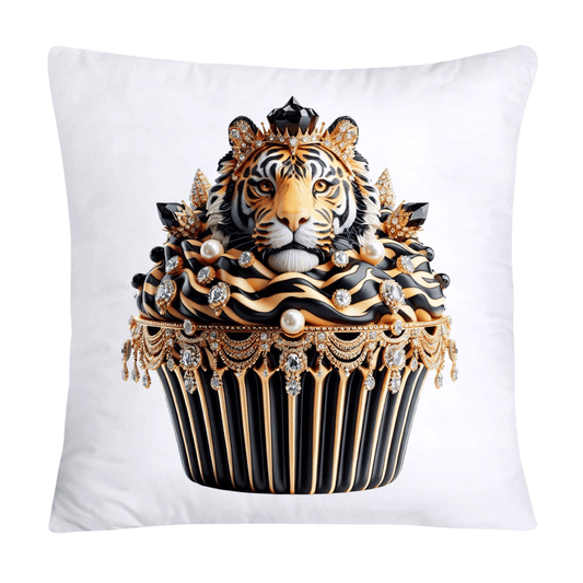 Royal and Wild Animal Print Cupcake Pillow Covers 18x18-360