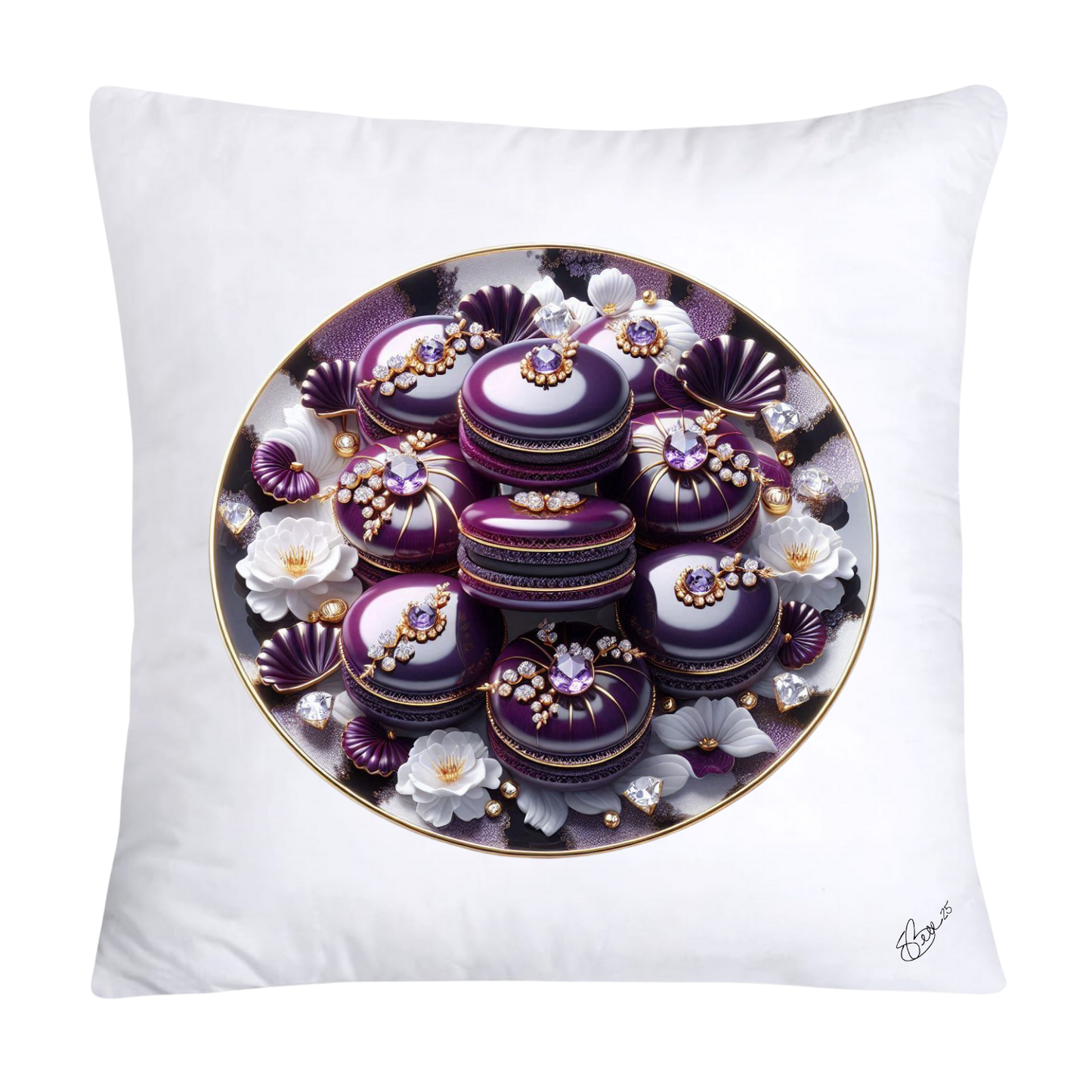 Purple Willow Sweetest Macaroon Throw Pillow Covers-262