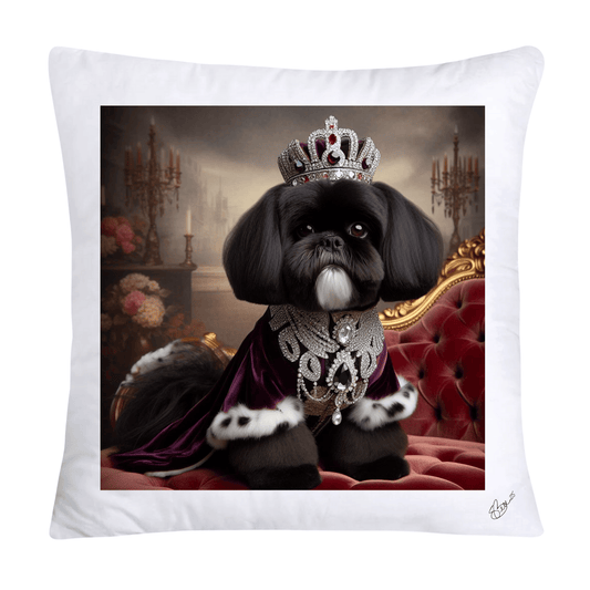 Royal Pet Portrait Pillow Covers 18X18-Shih Tzu at Versailles-2846