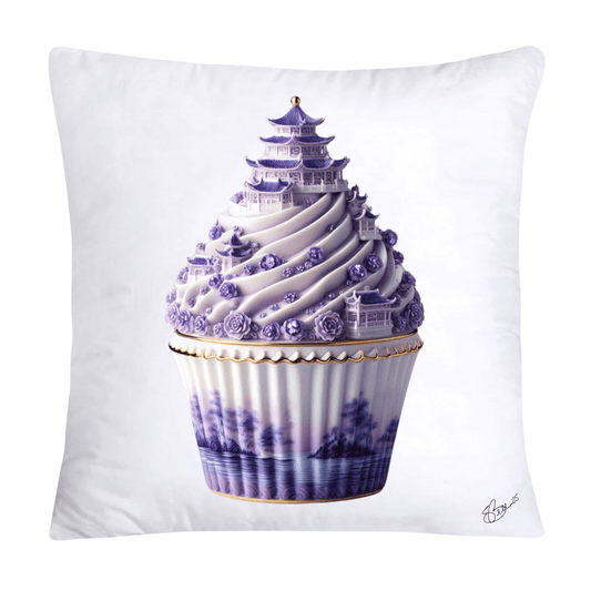Purple Willow Sweet Cupcake Throw Pillow Covers-4357