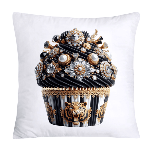Royal and Wild Animal Print Cupcake Pillow Covers 18x18-372