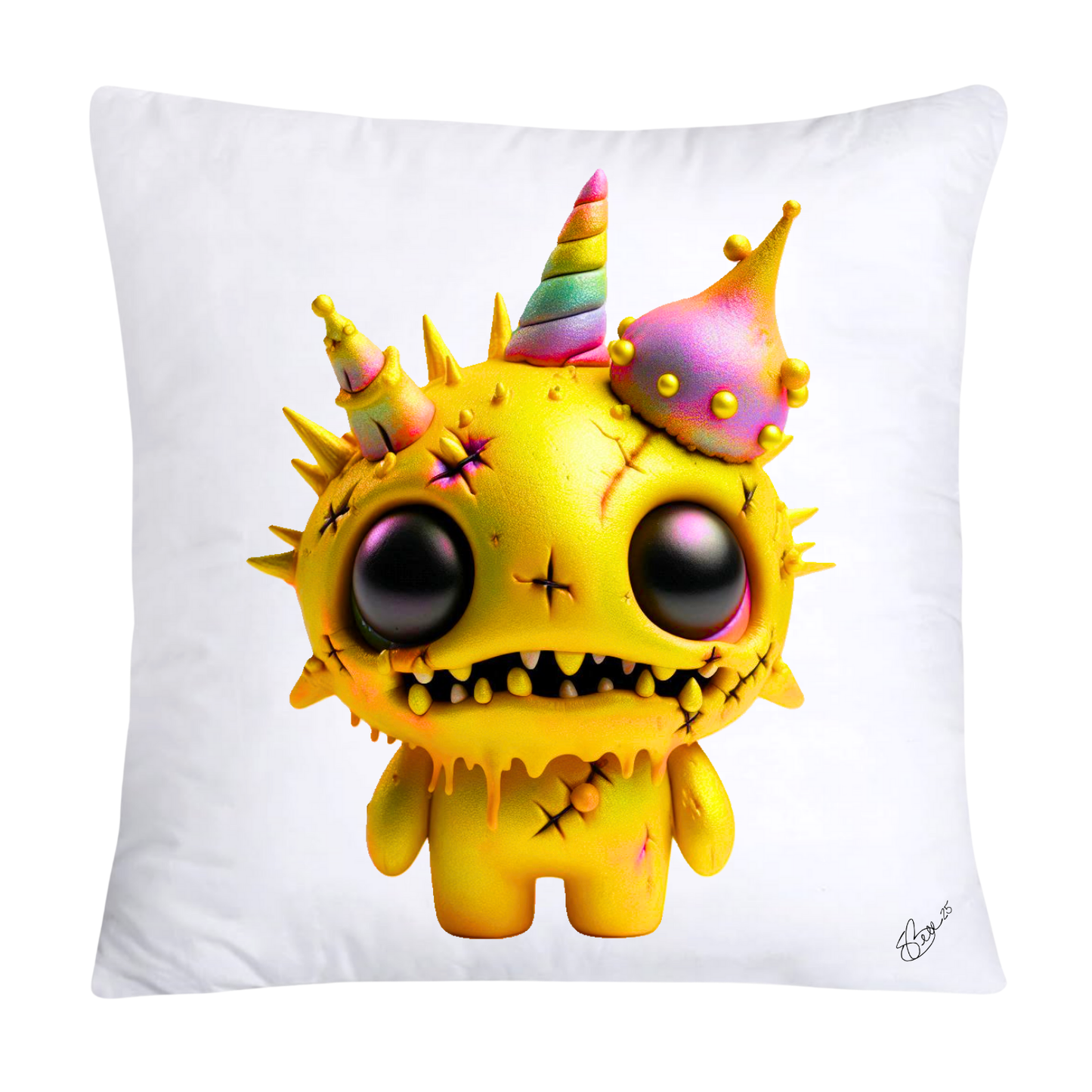 Monster Botched Babies “HORNSWODDLE” - Monster Pillow Covers - 2873